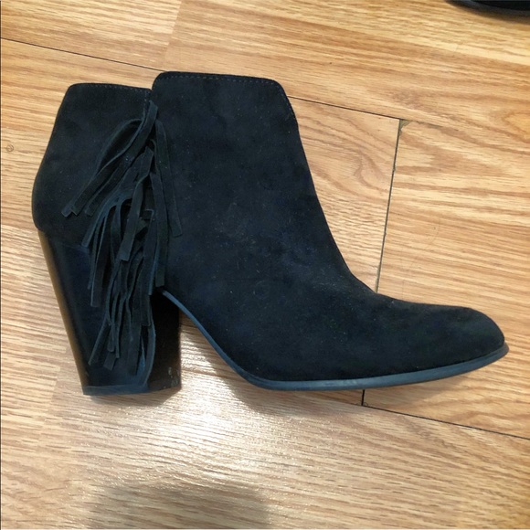 Black Suede Bootie - Picture 2 of 6